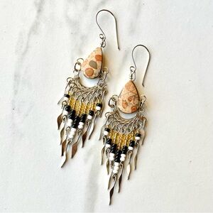 🇵🇪 Bohemian Peruvian Beaded Fringe Earrings
